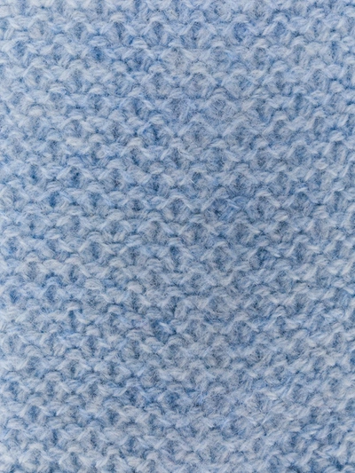Shop N•peal Plain Knitted Tie In Blue