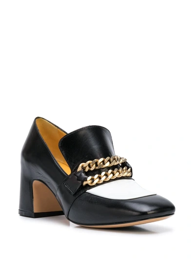 Shop Madison.maison Perla Block Heel Loafers In Black