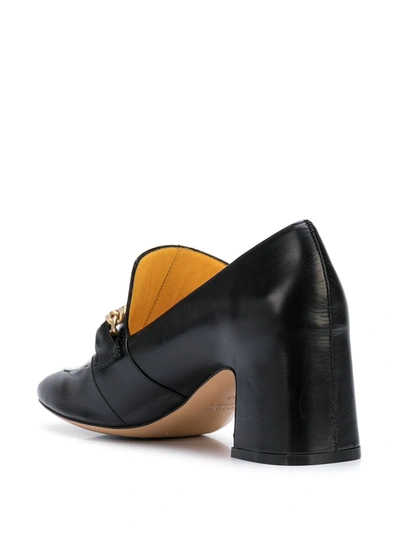 Shop Madison.maison Perla Block Heel Loafers In Black