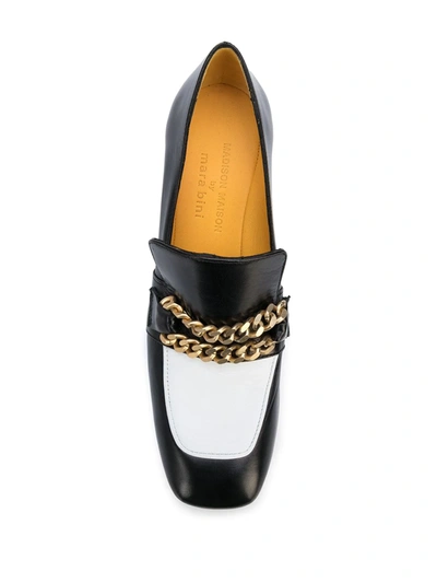 Shop Madison.maison Perla Block Heel Loafers In Black