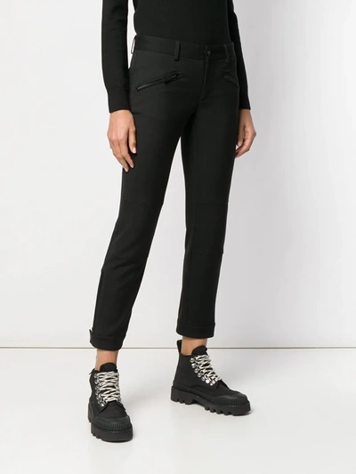 Shop Dsquared2 Skinny Cropped Trousers In Black