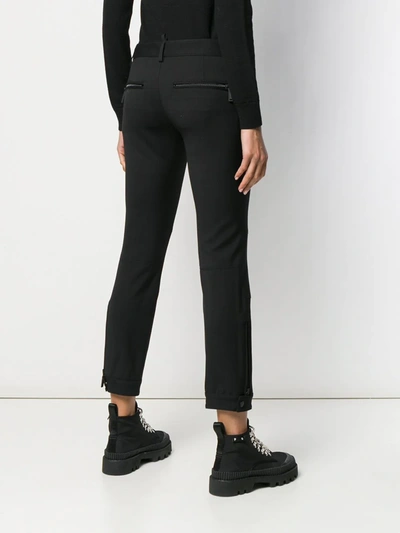 Shop Dsquared2 Skinny Cropped Trousers In Black