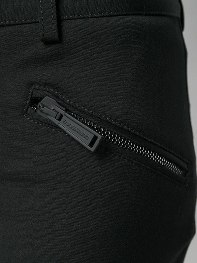 Dsquared2 Skinny Cropped Trousers In Black
