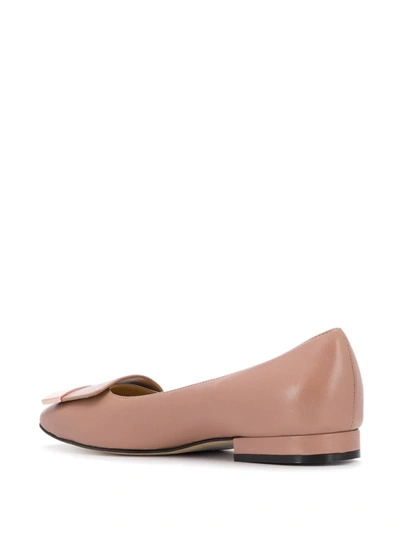 Shop Sergio Rossi Sr1 Ballerina Shoes In Neutrals