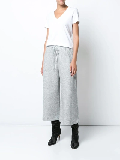 Adam Lippes Women's Short-sleeve V-neck Shirt In White