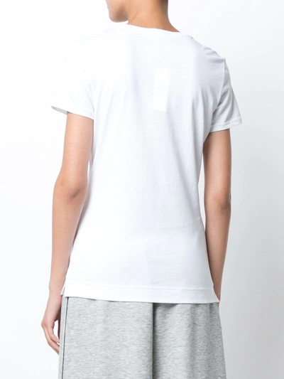 Shop Adam Lippes V-neck T-shirt In White