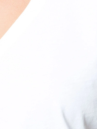 Adam Lippes Women's Short-sleeve V-neck Shirt In White