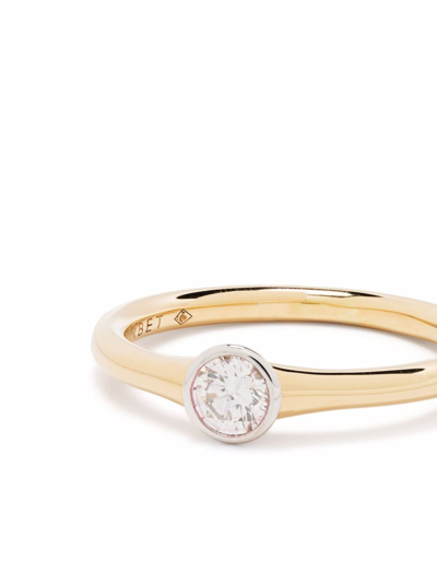 Shop Courbet 18kt Recycled Yellow Gold Origine Laboratory-grown Diamond Ring