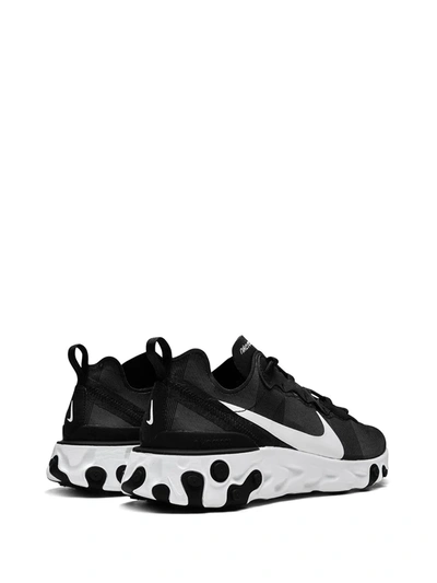 Shop Nike React Element 55 Sneakers In Black