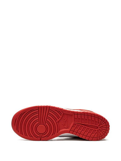 Nike Dunk Low Retro Casual Shoes Size 10.5 Leather In Red