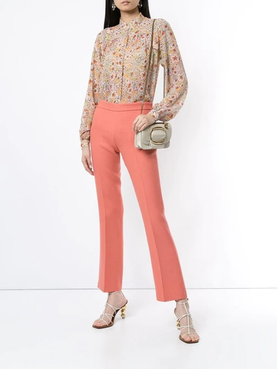 Shop Giambattista Valli Slim Fit Trousers In Orange