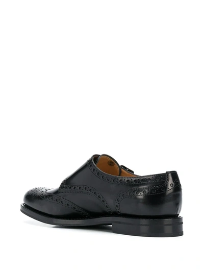 Shop Church's Monk-strap Brogue Shoes In Black