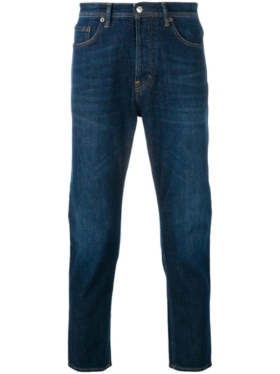 Shop Acne Studios River Tapered Jeans In Blue