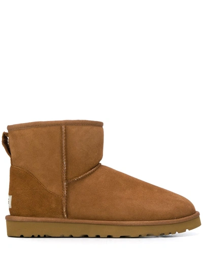 Shop Ugg Suede Ankle Boots In Brown