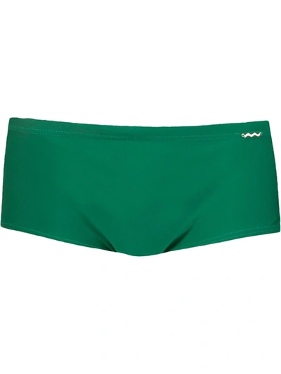 Shop Amir Slama Swimming Trunks In Green