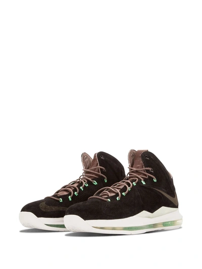 Shop Nike Lebron 10 Ext Qs "black Suede" Sneakers