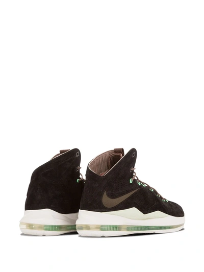 Shop Nike Lebron 10 Ext Qs "black Suede" Sneakers