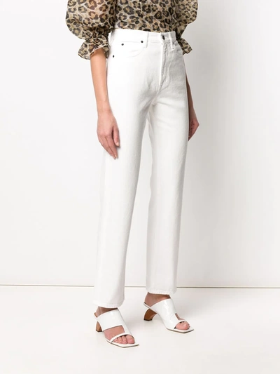 Shop Slvrlake High-waisted Jeans In White