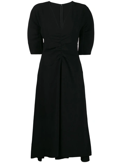 Shop N°21 Ruched Dress In Black