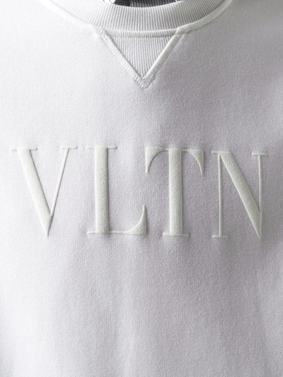 Shop Valentino Vltn Sweatshirt In White