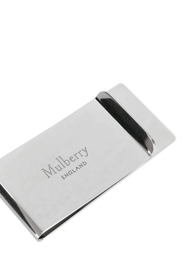 Shop Mulberry Laser Cut Money Clip In Silver