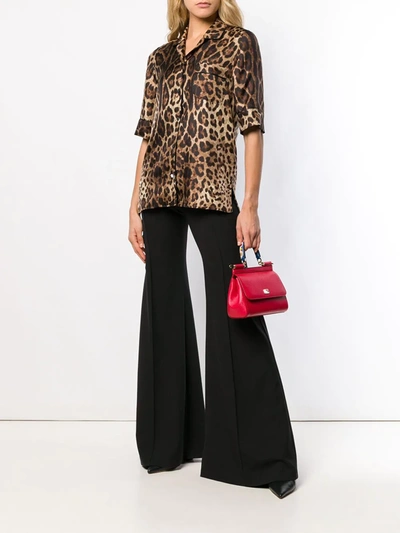 Shop Dolce & Gabbana Leopard Print Shirt In Brown