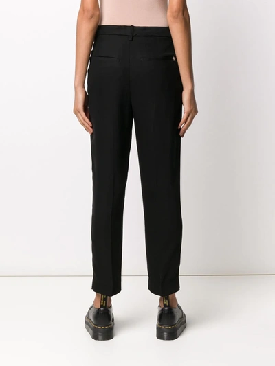 Shop Dondup High-waisted Straight-leg Jeans In Black