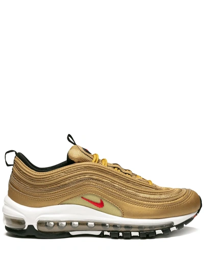 Shop Nike Air Max 97 Qs "metallic Gold" Sneakers