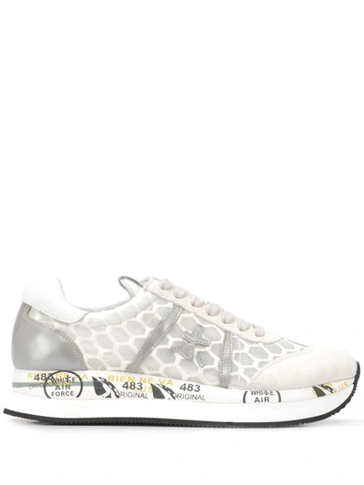Premiata Conny Scale-effect Sneakers In White | ModeSens