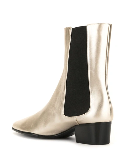 Shop Laurence Dacade Valdo Metallic Boots In Gold