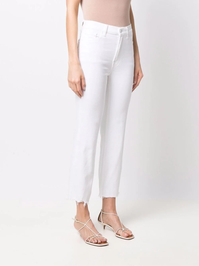 7 For All Mankind Slim-cut Jeans In White