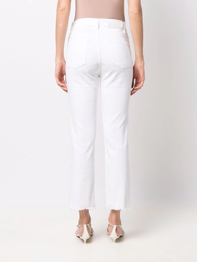 Shop 7 For All Mankind Slim-cut Jeans In White