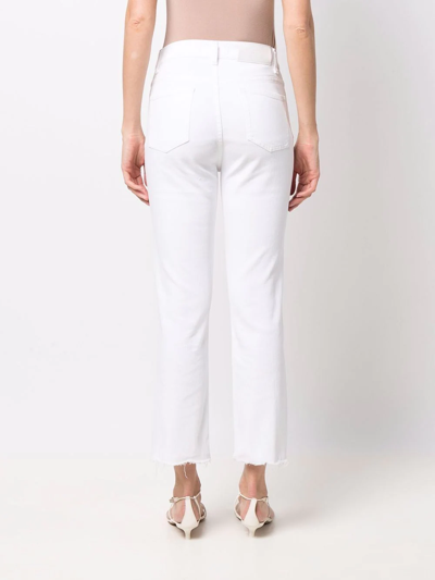 7 For All Mankind Slim-cut Jeans In White