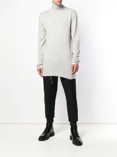 Shop Ben Taverniti Unravel Project Oversized Cashmere Sweater In Grey