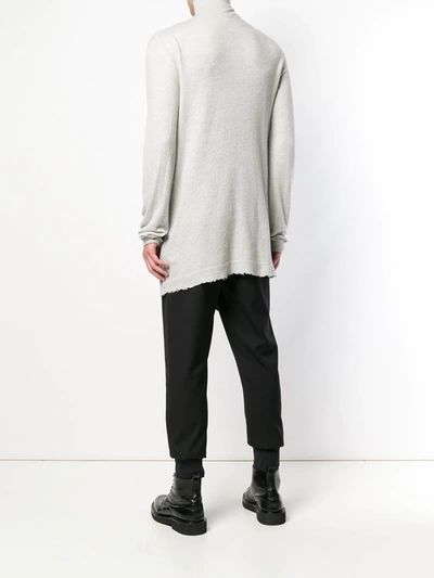 Shop Ben Taverniti Unravel Project Oversized Cashmere Sweater In Grey