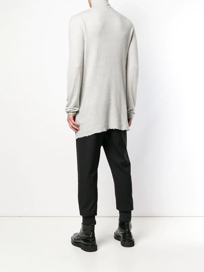 Ben Taverniti Unravel Project Oversized Cashmere Sweater In Grey