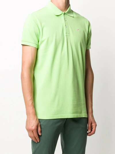 Shop Etro Embroidered-logo Polo Shirt In Green