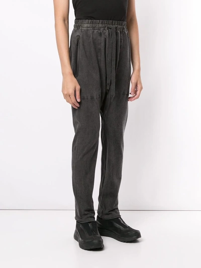 Shop Isaac Sellam Experience Elasticated Waist Trousers In Black