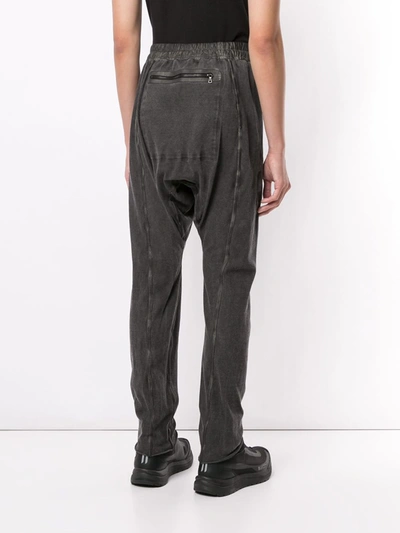 Shop Isaac Sellam Experience Elasticated Waist Trousers In Black