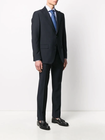 Shop Dell'oglio Single-breasted Two-piece Suit In Blue