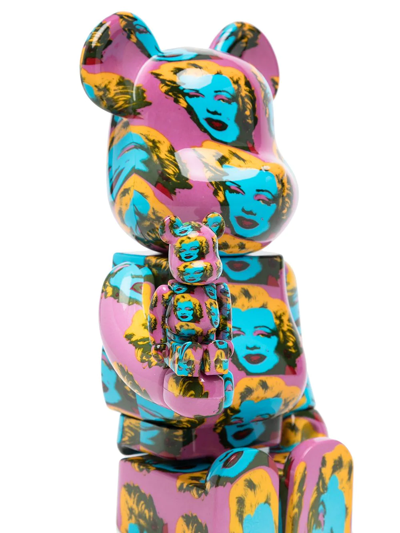 Shop Medicom Toy Be@rbrick Andy Warhol's Marilyn Monroe Toy Set In Mehrfarbig