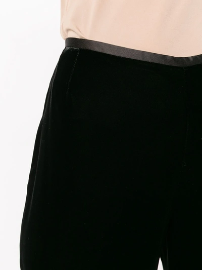 Shop Emporio Armani High Waisted Trousers In Black