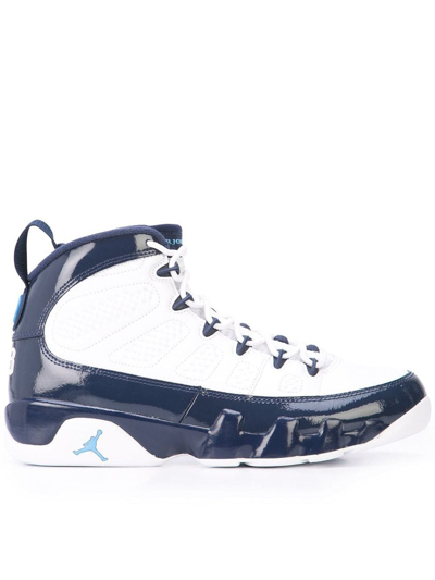 Shop Nike Air Jordan 9 Retro "unc" Sneakers In White