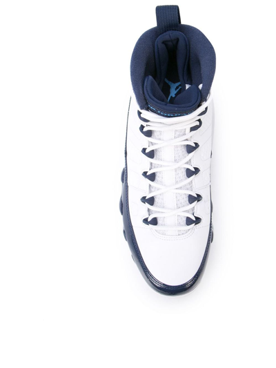 Shop Nike Air Jordan 9 Retro "unc" Sneakers In White