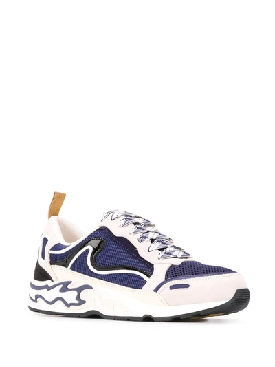 Shop Sandro Flame Low-top Sneakers In Blue