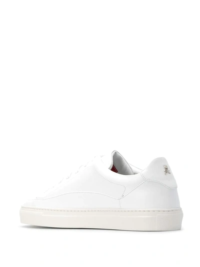 Shop Philipp Plein Lo-top Statement Sneakers In White