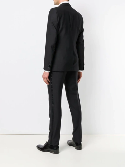 Dolce & Gabbana Wool Blend-silk Two-piece Single-breasted Suit In Black