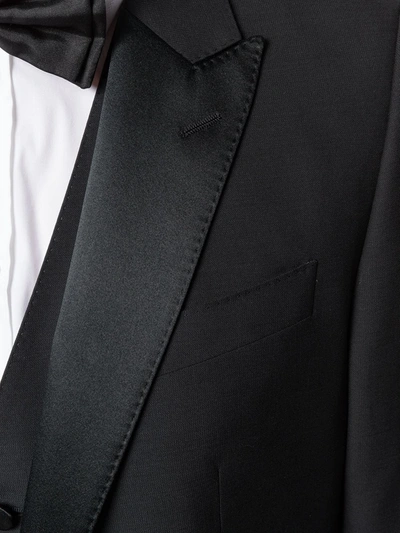 Dolce & Gabbana Wool Blend-silk Two-piece Single-breasted Suit In Black
