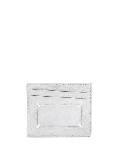 Shop Maison Margiela 4-stitch Cardholder In Grey