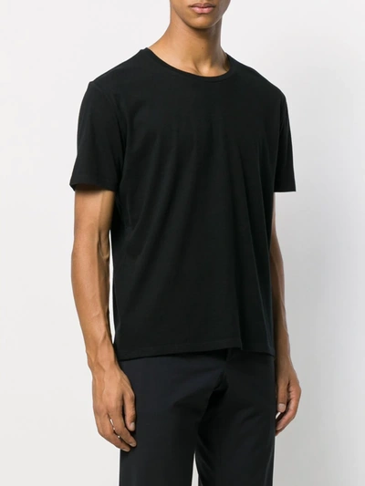 Shop Majestic Plain Crew-neck T-shirt In Black